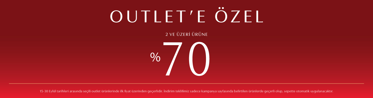 outlet 2 ürün 70 İndirim