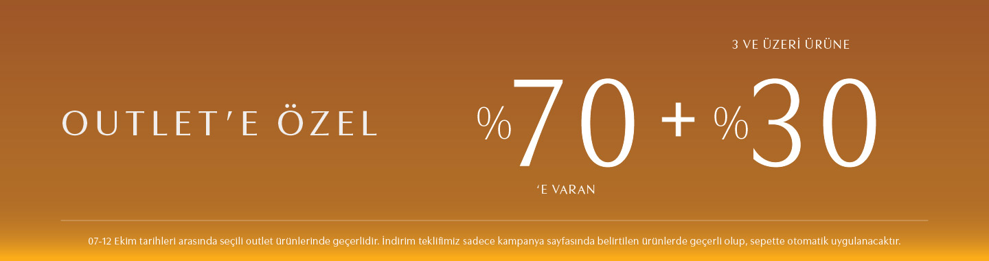 outlet 3 ürün 30 İndirim