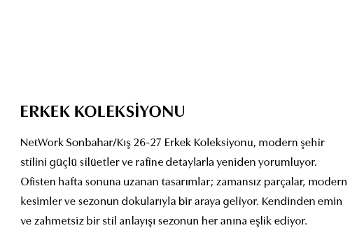 erkek koleksiyonu